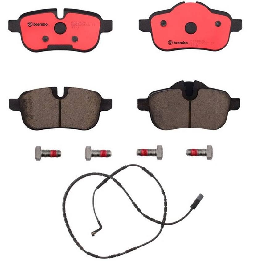 Brembo BMW Brakes Kit - Pads Rear (Ceramic) (with Sensor) 34356789446 - Brembo 2657473KIT